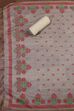 Pink Cotton Attractive Floral Print Unstitched Suit Set image number 3