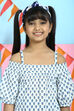 Blue Cotton Printed Short Top image number 1
