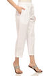White Cotton Pants image number 1