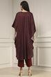 Blue-Brown Satin Printed Fusion Set image number 4