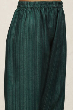 Teal Pashmina Machine Embroidery Unstitched Suit Set image number 3