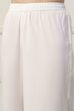 White & Pink Yoke Design Straight Suit Set image number 2