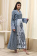 Blue & White Jalabiya Kaftan image number 4