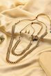 Gold-Plated Brass Layer Necklace Set image number 2