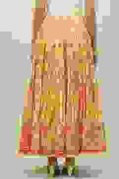 Yellow Art Silk Skirt image number 4