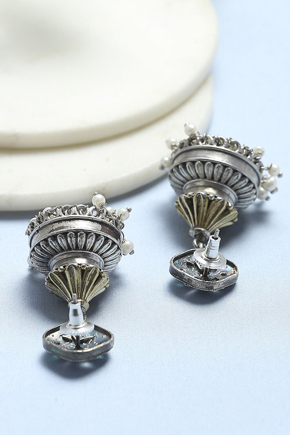 Multicolour Brass Jhumka image number 2