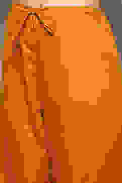 Mustard Cotton Blend Straight Yarndyed Kurta Palazzo Suit Set image number 2