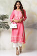 Green Rayon Straight Kurta Pants Set image number 0