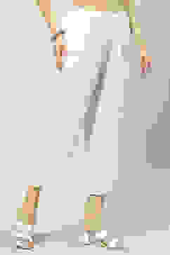 Off White Rayon Solid Palazzo image number 3