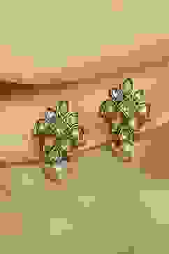 White Alloy Drop & Danglers image number 0