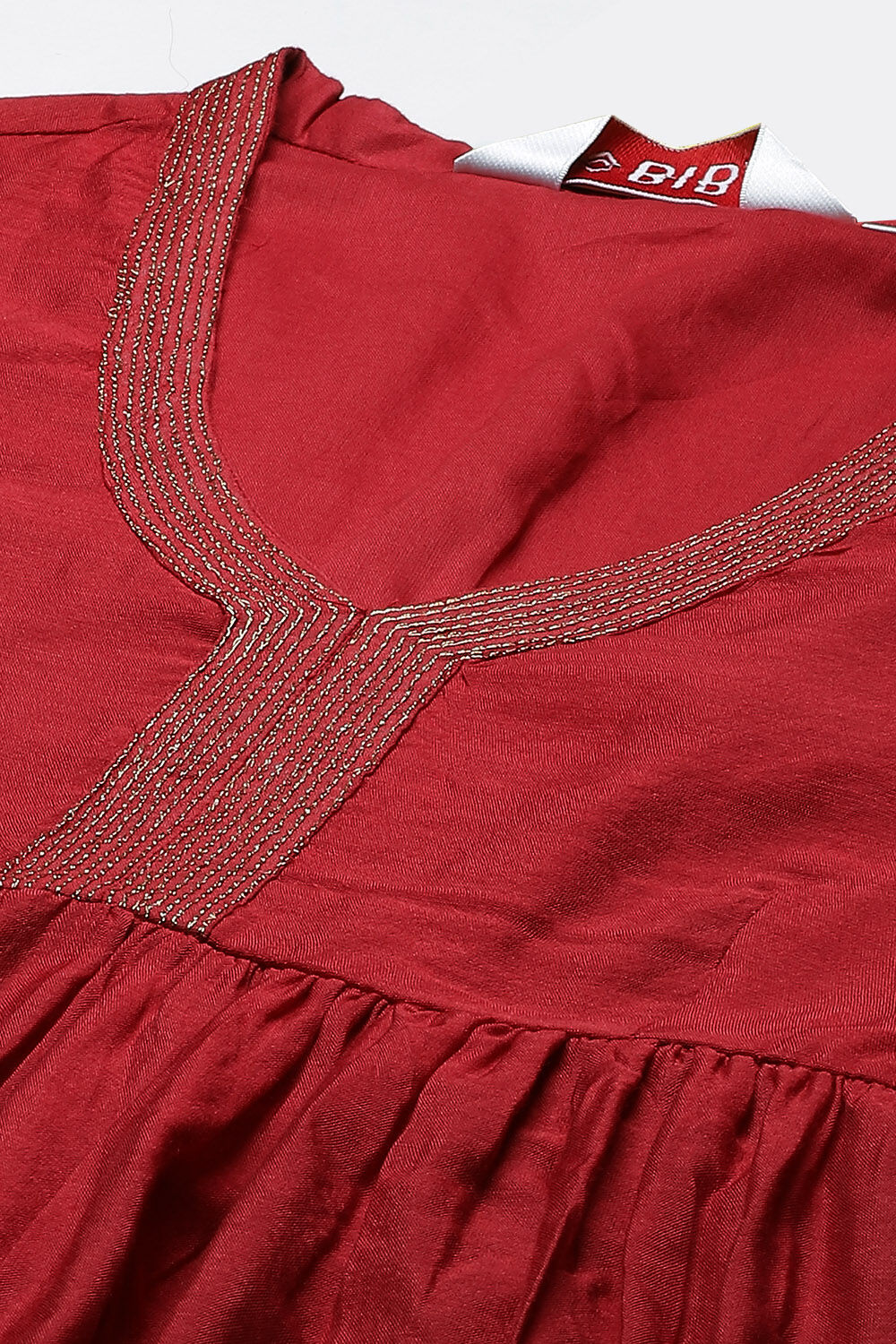 Navy Flared Art Silk Fusion Wear 2 Piece Set image number 1