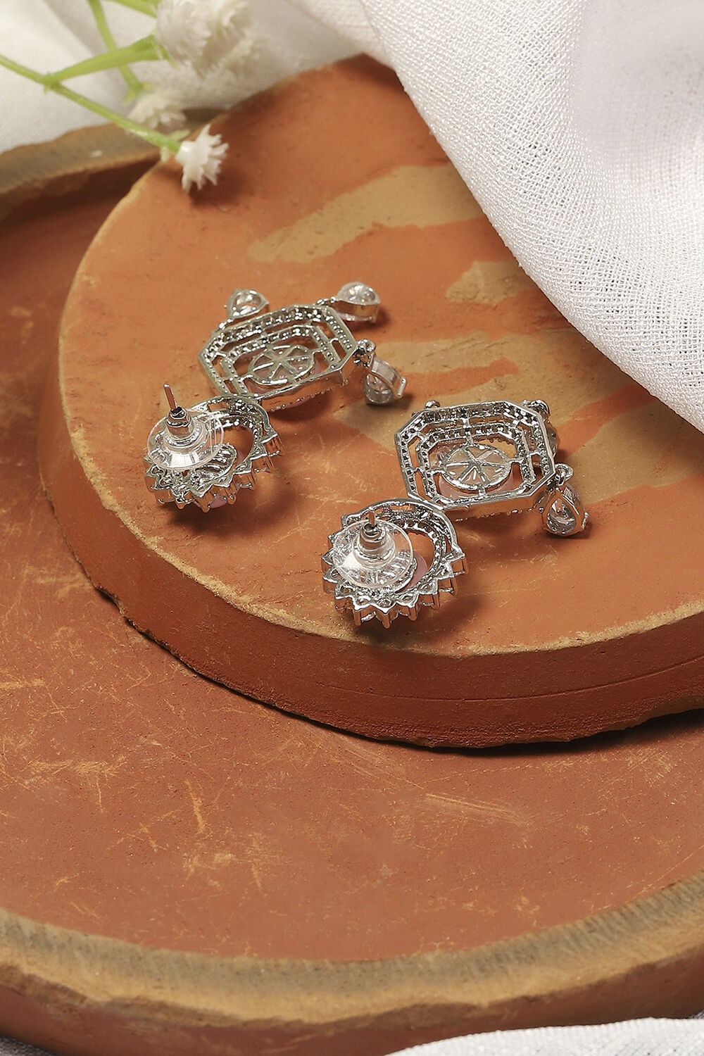 Light Pink Alloy Drop & Danglers image number 2