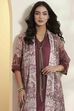 Onion Pink Viscose Rayon Printed Fusion Set image number 1