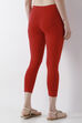 Camel Cotton Lycra Leggings image number 5