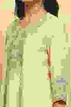 Beige Viscose Blend Kalidar Suits image number 1