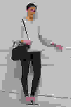 Black Nylon Blend Leggings image number 0