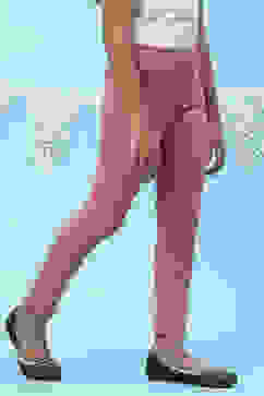 Onion Pink Straight Poly Span Girls Bottom Wear image number 4