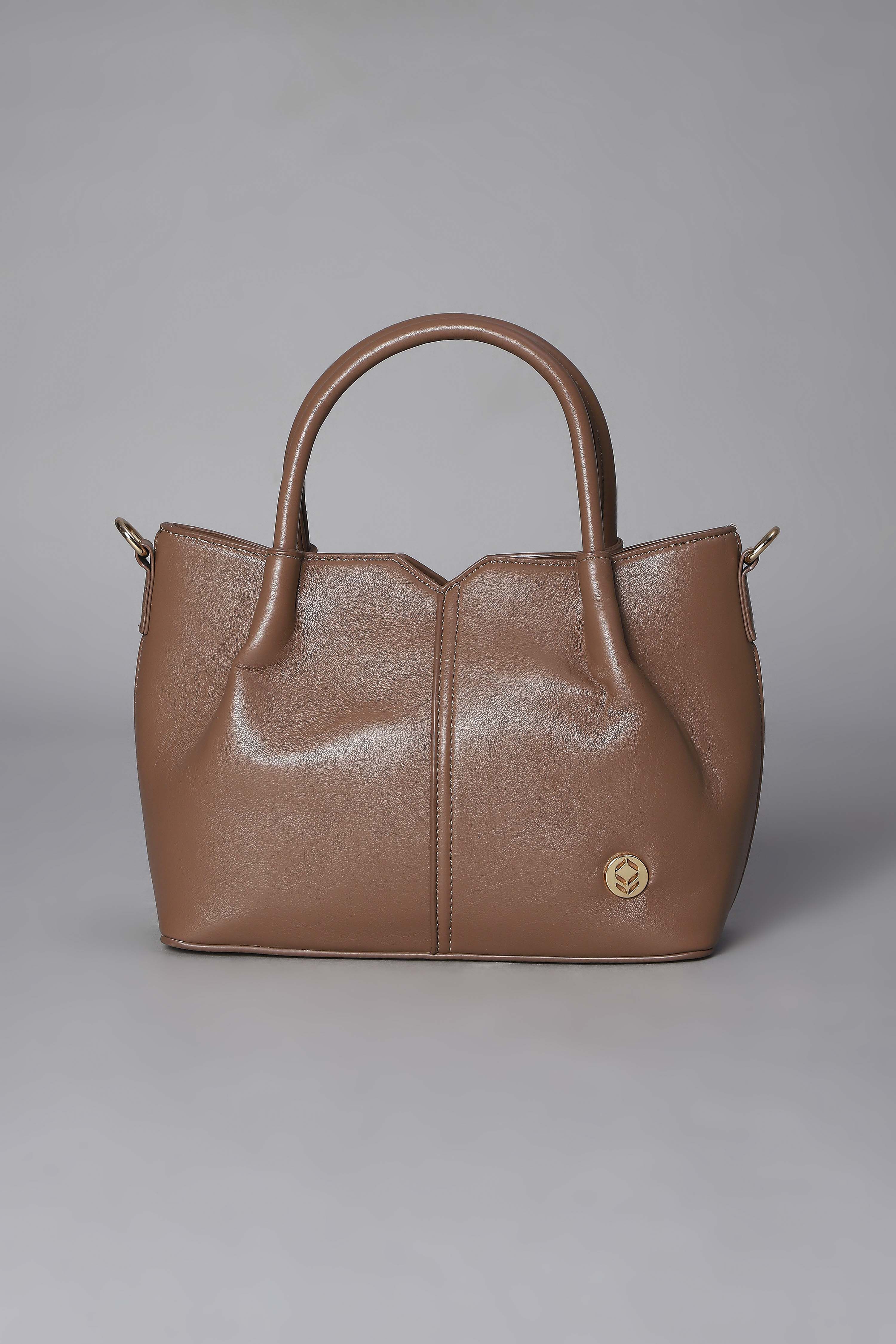 Mocha PU Handbag image number 1