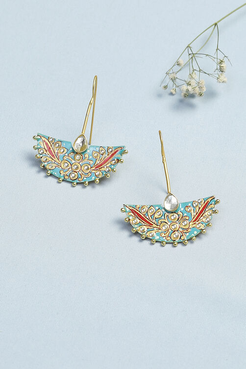 Turquoise Alloy Earrings image number 0