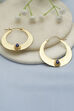 Blue Brass Hoops image number 0