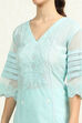 Pink Lace Design Unstitched Suit Set image number 6