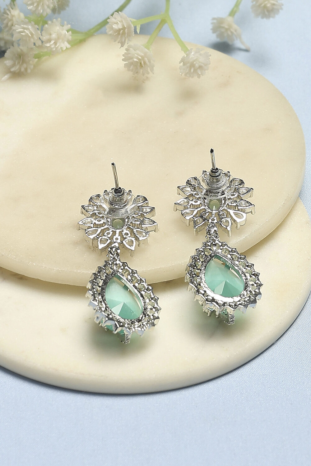 Mint Green Alloy Drop & Danglers image number 2