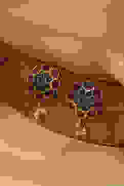 Green Pink Brass Studs image number 0