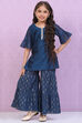 Yellow Art Silk Straight Kurta Set image number 0