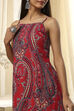 Magenta Pure Cotton Printed Straight Kurta Set image number 1