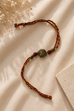 Multlicolor OM Shkti Antique Gold Rakhi image number 1