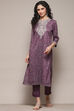 Petrol Cotton Blend Printed Straight 2 Piece Set image number 6