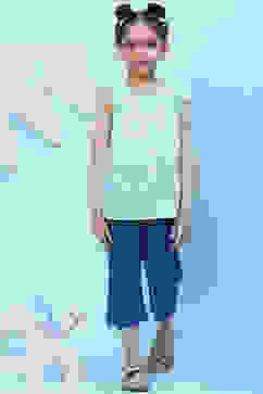 Apple Green Cotton Printed Top image number 5