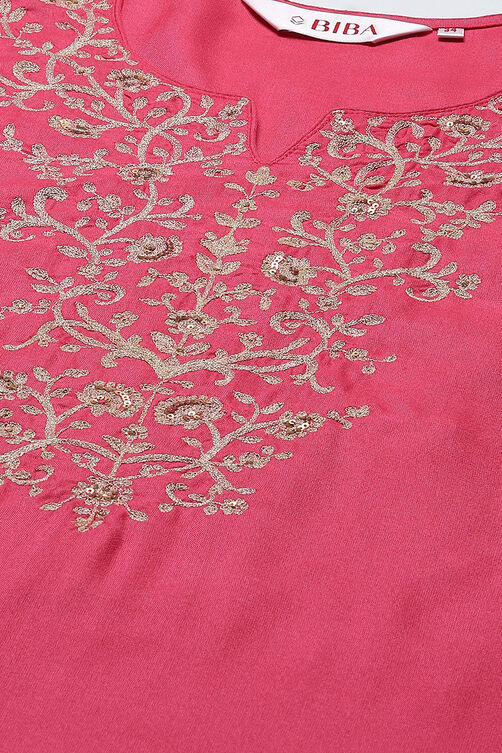 Lime Green Rayon Straight Kurta Regular Pant Suit Set image number 1