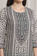 Black Cotton Straight Kurta image number 1