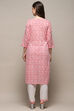 White Red Cotton Straight Suit Set image number 5