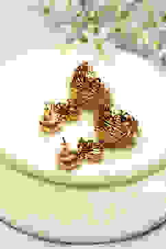 Gold Pink Brass Earrings image number 2