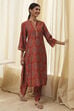Rust Red Printed Co-ord Set image number 5