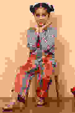 Green Viscose Blend Straight Dress image number 0