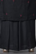 Black Linen Easy Stitch Suit Set image number 2