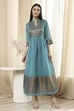 Fuschia Polyester Blend  Kurta image number 5