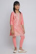 Turquoise Cotton Straight Kurta Legging Suit Set image number 4