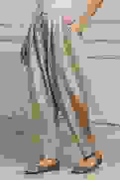 Beige Polyester Salwar Pants image number 0