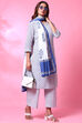 Yellow Cotton Straight Kurta Palazzo Suit Set image number 0