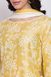 Yellow Cotton Straight Kurta Sharara Suit Set image number 1