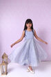 Sea Green Art Silk A Line Gown image number 5