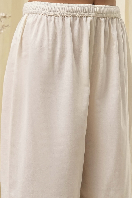 Pink Embroidered Straight Suit Set image number 2