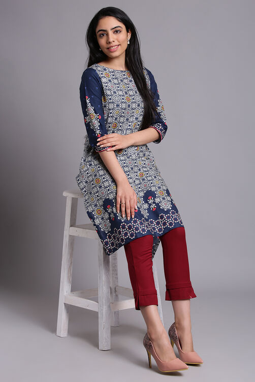 Green Bay Cotton Blend Solid Pant image number 4