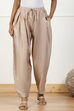 Beige Polyester Palazzo Pants image number 4