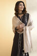 Light Gold Dupion Viscose Shimmer Dupatta image number 1