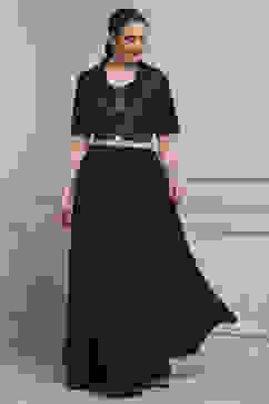 Purple Viscose Blend Printed Fusion Set image number 6